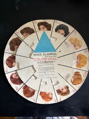 Vintage Miss Clairol Color Dial Hair Color Wheel - Blonde, Brown & Red Shades
